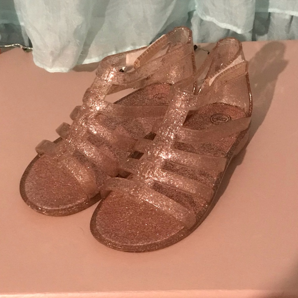 Wonder nation pink jelly sandals toddlers size 9